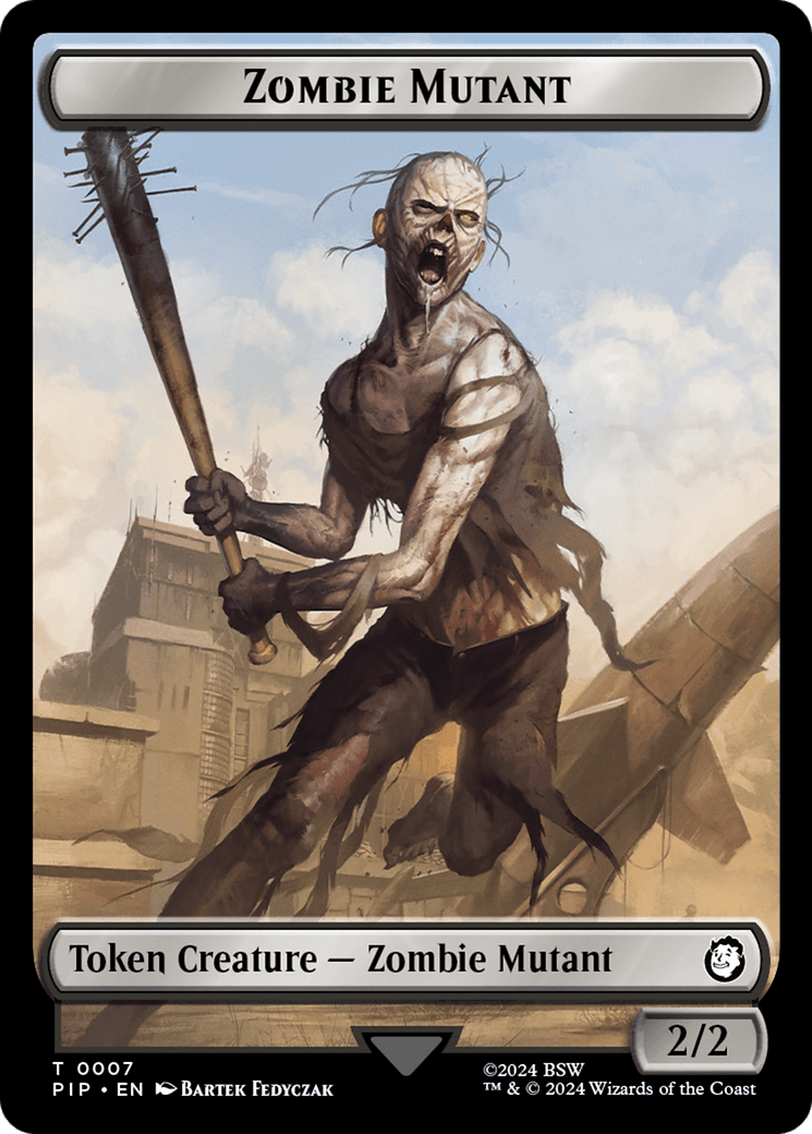 Zombie Mutant // Clue Double-Sided Token [Fallout Tokens] MTG Single Magic: The Gathering  | Multizone: Comics And Games
