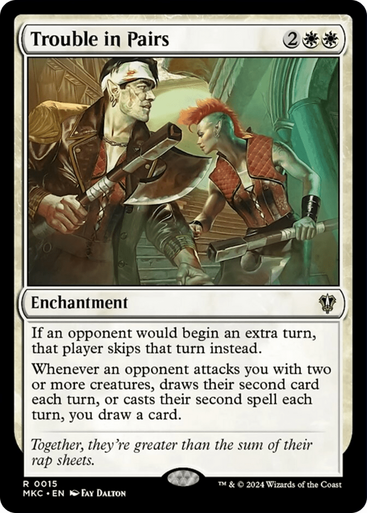 Trouble in Pairs [Murders at Karlov Manor Commander] MTG Single Magic: The Gathering  | Multizone: Comics And Games
