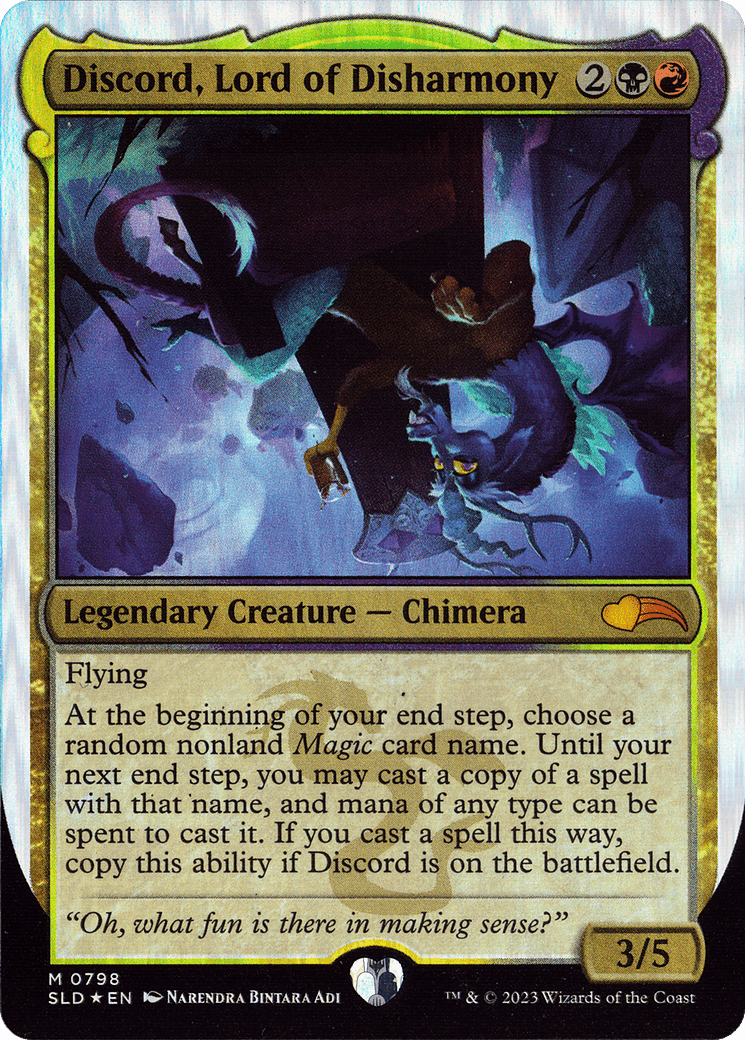 Discord, Lord of Disharmony [Secret Lair Drop Series] MTG Single Magic: The Gathering  | Multizone: Comics And Games
