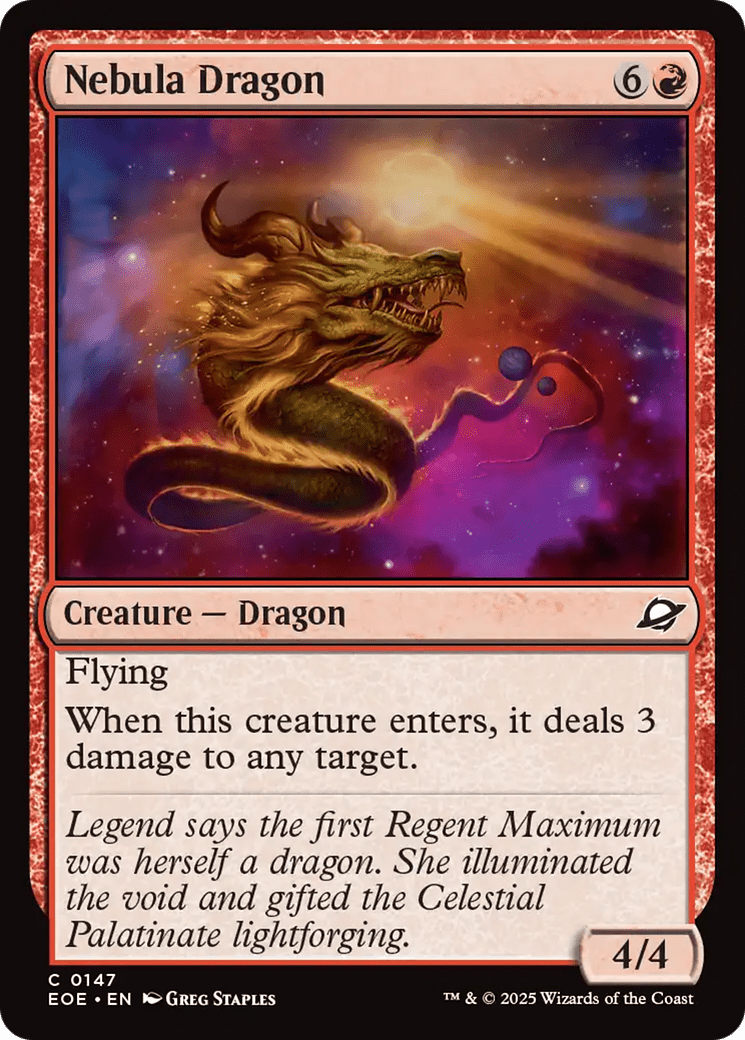 Nebula Dragon [Edge of Eternities] MTG Single Magic: The Gathering  | Multizone: Comics And Games