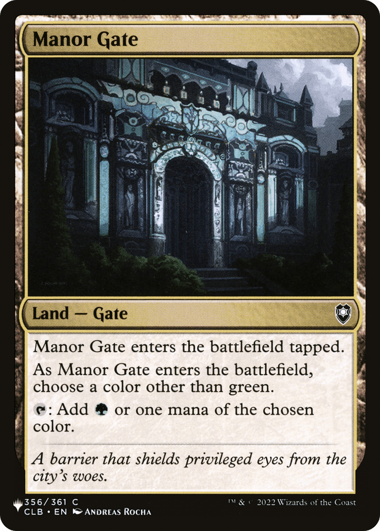 Manor Gate [The List] MTG Single Magic: The Gathering  | Multizone: Comics And Games