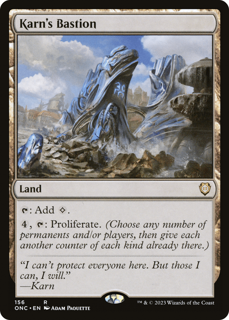 Karn's Bastion [Phyrexia: All Will Be One Commander] MTG Single Magic: The Gathering  | Multizone: Comics And Games