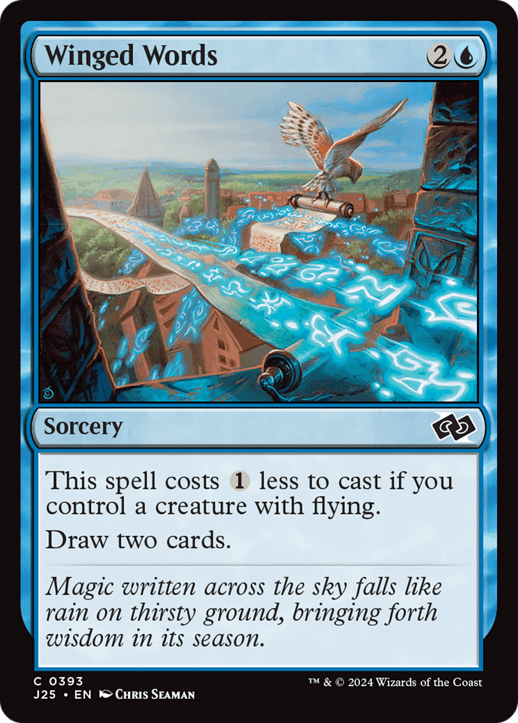 Winged Words [Foundations Jumpstart] MTG Single Magic: The Gathering  | Multizone: Comics And Games