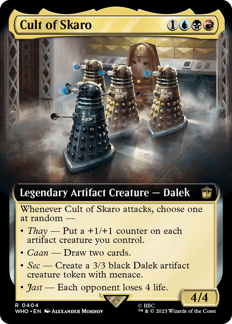 Cult of Skaro (Extended Art) [Doctor Who] MTG Single Magic: The Gathering  | Multizone: Comics And Games