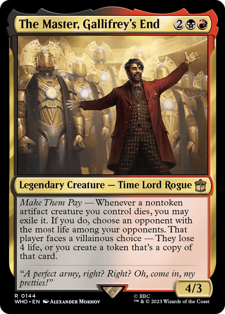 The Master, Gallifrey's End [Doctor Who] MTG Single Magic: The Gathering  | Multizone: Comics And Games