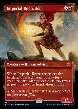 Imperial Recruiter (Borderless Alternate Art) [Modern Horizons 2] MTG Single Magic: The Gathering  | Multizone: Comics And Games