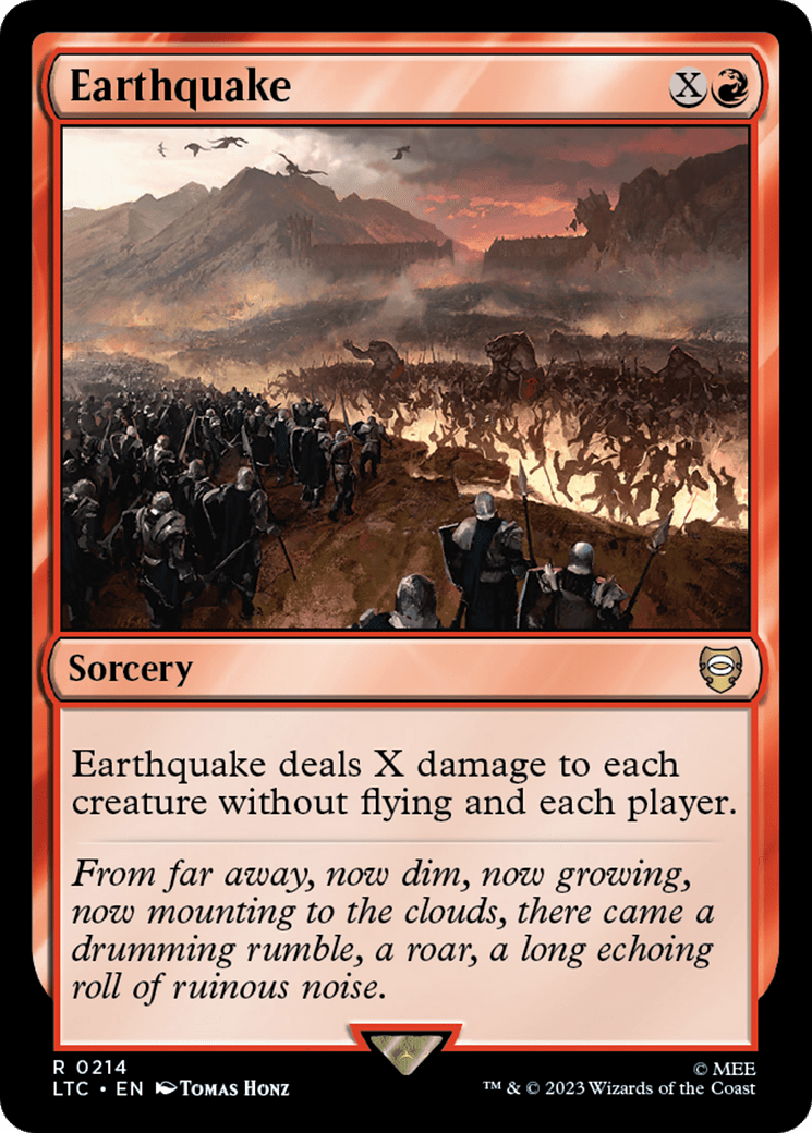 Earthquake [The Lord of the Rings: Tales of Middle-Earth Commander] MTG Single Magic: The Gathering  | Multizone: Comics And Games