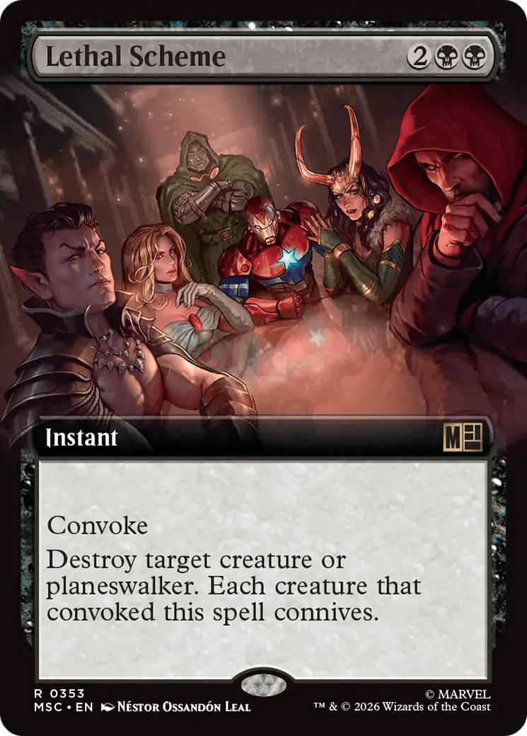 Lethal Scheme (Extended Art) [Marvel Super Heroes Commander] MTG Single Magic: The Gathering  | Multizone: Comics And Games