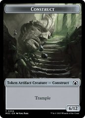 Phyrexian Golem // Construct Double-Sided Token [March of the Machine Commander Tokens] MTG Single Magic: The Gathering  | Multizone: Comics And Games