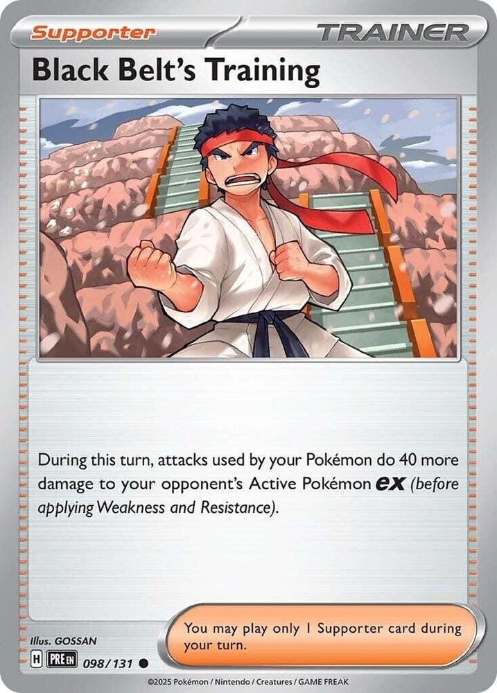 Black Belt's Training (098/131) [Scarlet & Violet: Prismatic Evolutions] Pokemon Single Pokémon  | Multizone: Comics And Games
