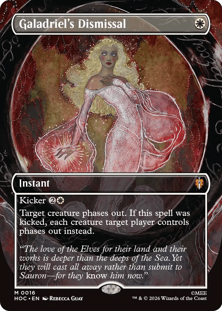 Galadriel's Dismissal (Borderless) [The Hobbit: Eternal-Legal] MTG Single Magic: The Gathering  | Multizone: Comics And Games