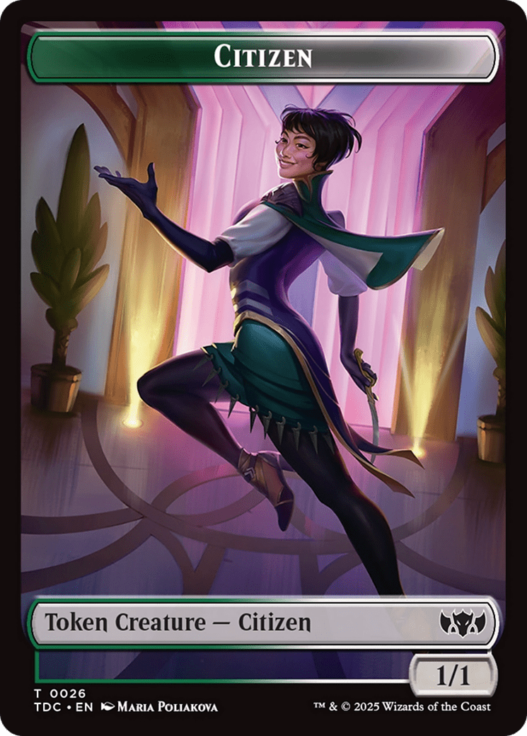 Eldrazi // Citizen Double-Sided Token [Tarkir: Dragonstorm Commander Tokens] MTG Single Magic: The Gathering  | Multizone: Comics And Games