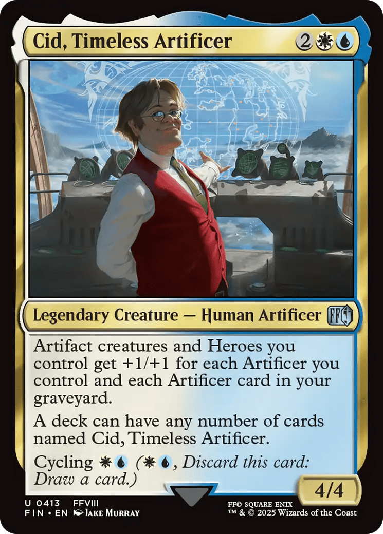 Cid, Timeless Artificer (0413) [FINAL FANTASY] MTG Single Magic: The Gathering  | Multizone: Comics And Games
