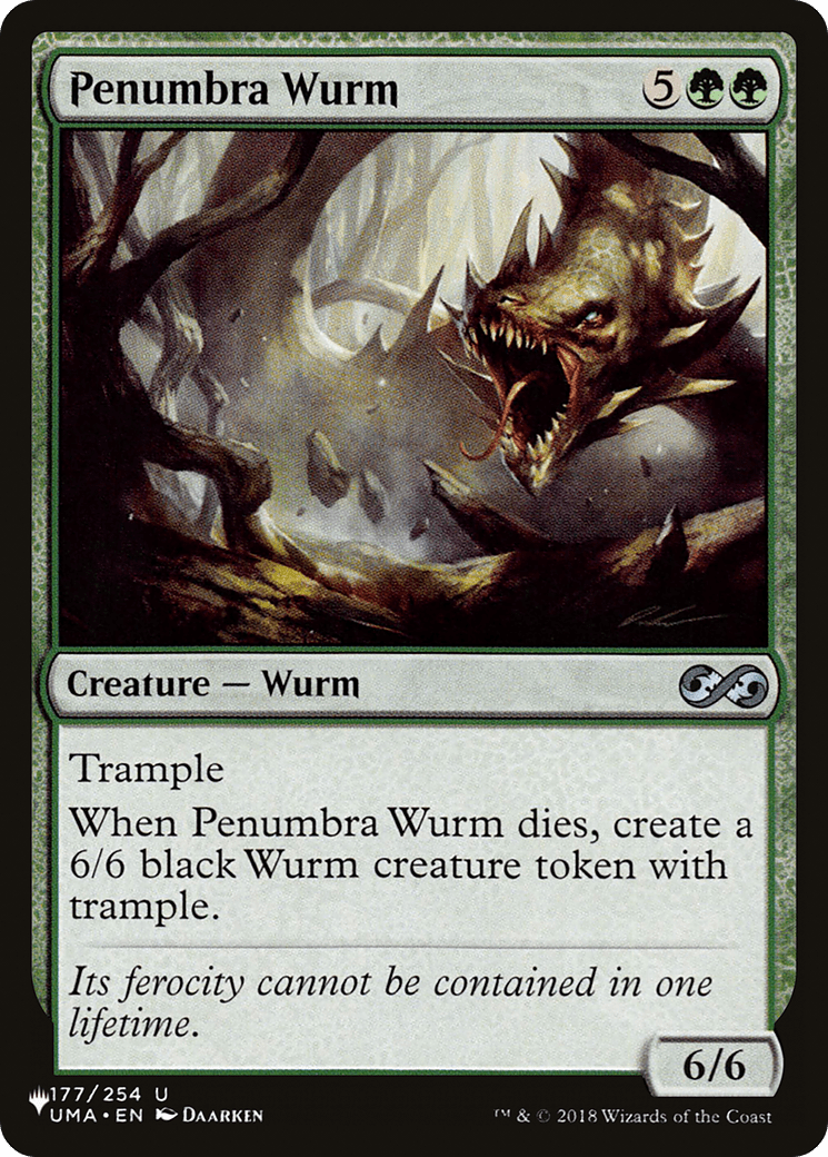 Penumbra Wurm [The List] MTG Single Magic: The Gathering  | Multizone: Comics And Games