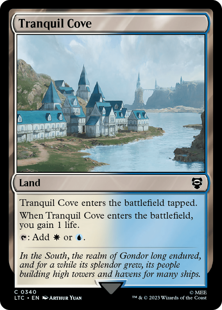 Tranquil Cove [The Lord of the Rings: Tales of Middle-Earth Commander] MTG Single Magic: The Gathering  | Multizone: Comics And Games