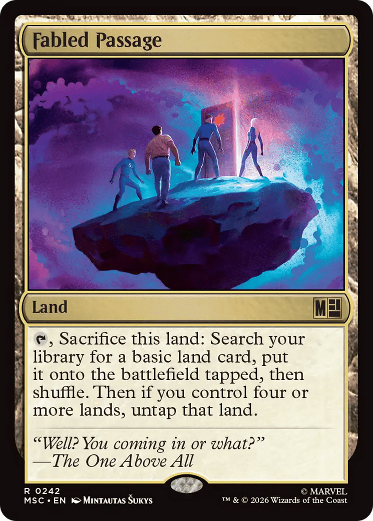 Fabled Passage (Surge Foil) [Marvel Super Heroes Commander] MTG Single Magic: The Gathering  | Multizone: Comics And Games