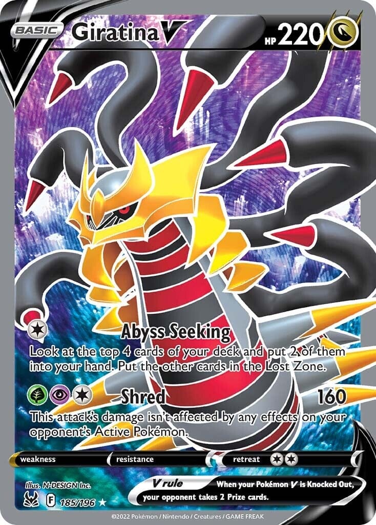 Giratina V (185/196) [Sword & Shield: Lost Origin] Pokemon Single Pokémon  | Multizone: Comics And Games