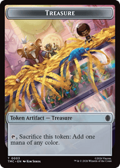 Treasure // Robot Double-Sided Token [Teenage Mutant Ninja Turtles Commander Tokens] MTG Single Magic: The Gathering  | Multizone: Comics And Games