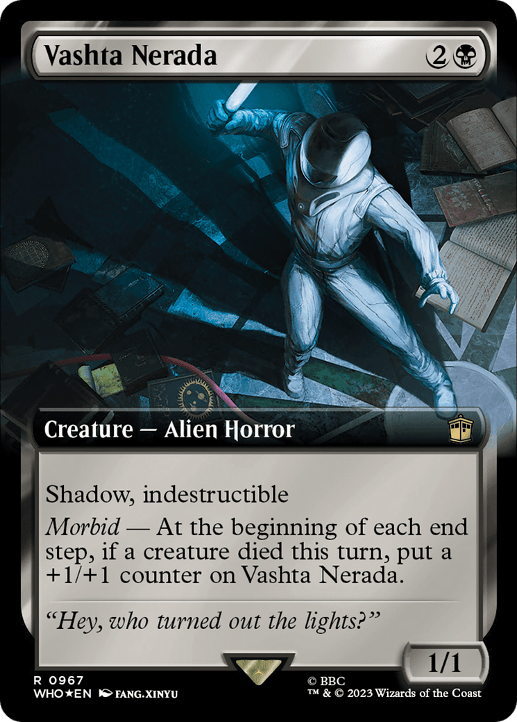 Vashta Nerada (Extended Art) (Surge Foil) [Doctor Who] MTG Single Magic: The Gathering  | Multizone: Comics And Games
