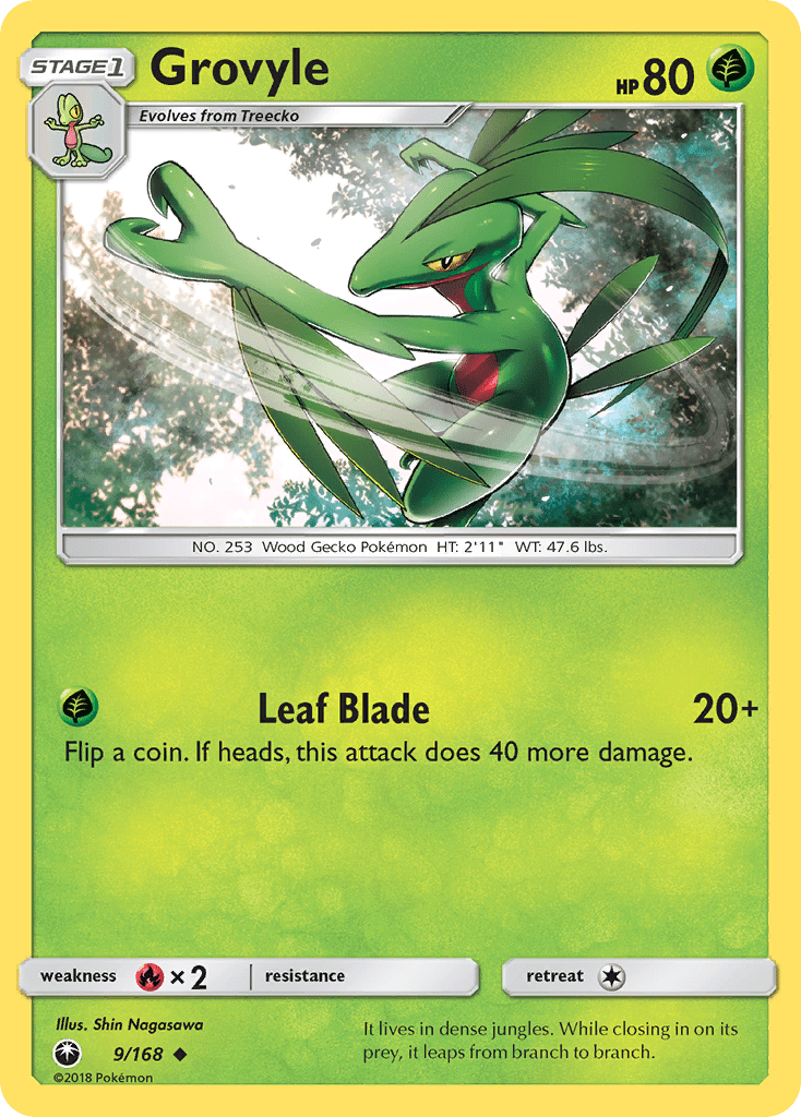 Grovyle (9/168) [Sun & Moon: Celestial Storm] Pokemon Single Pokémon  | Multizone: Comics And Games