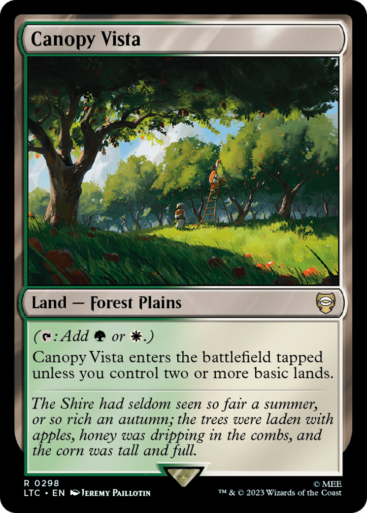 Canopy Vista [The Lord of the Rings: Tales of Middle-Earth Commander] MTG Single Magic: The Gathering  | Multizone: Comics And Games
