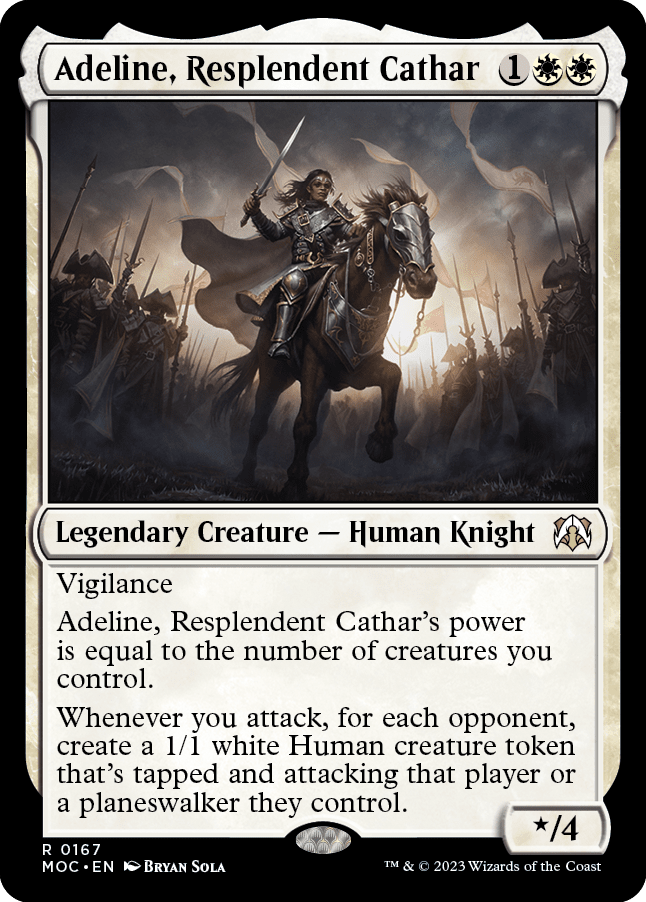 Adeline, Resplendent Cathar [March of the Machine Commander] MTG Single Magic: The Gathering  | Multizone: Comics And Games