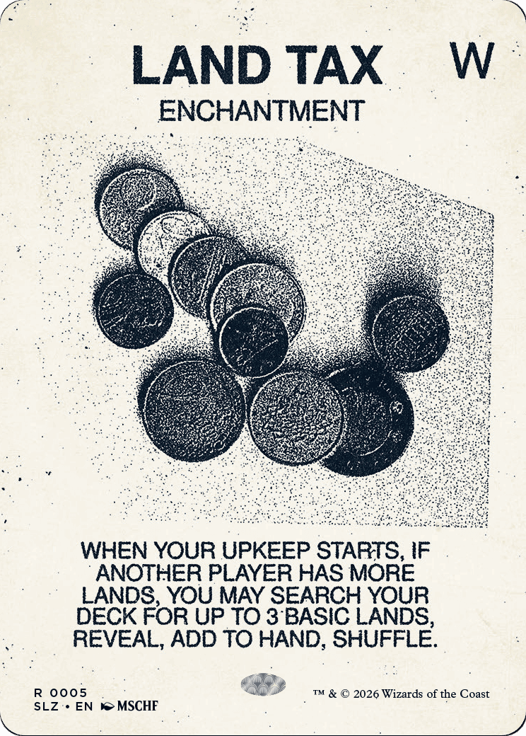 Land Tax (0005) [Secret Lair x MSCHF: The Zeta Set] MTG Single Magic: The Gathering  | Multizone: Comics And Games