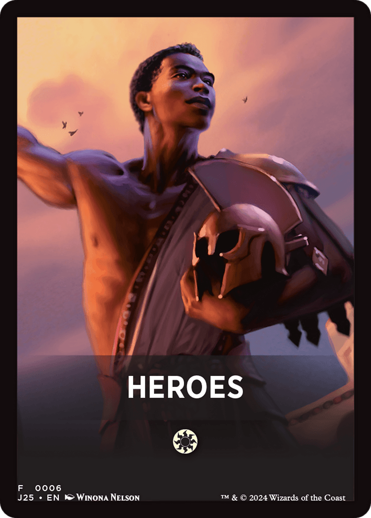 Heroes Theme Card [Foundations Jumpstart Front Cards] MTG Single Magic: The Gathering  | Multizone: Comics And Games