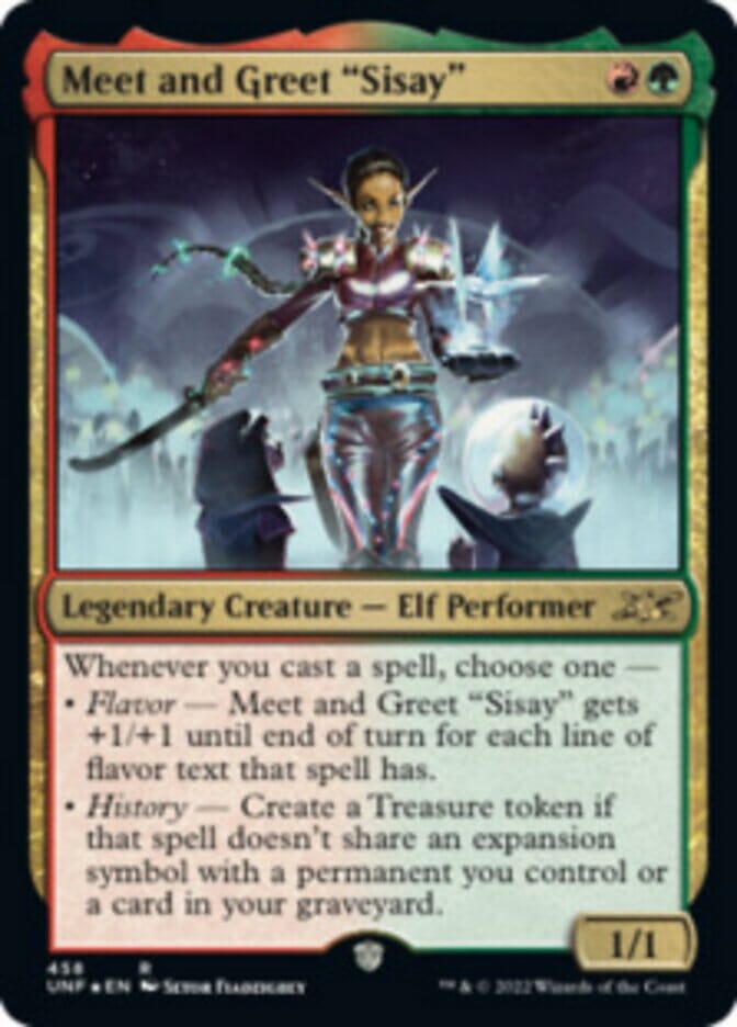 Meet and Greet "Sisay" (Galaxy Foil) [Unfinity] MTG Single Magic: The Gathering  | Multizone: Comics And Games