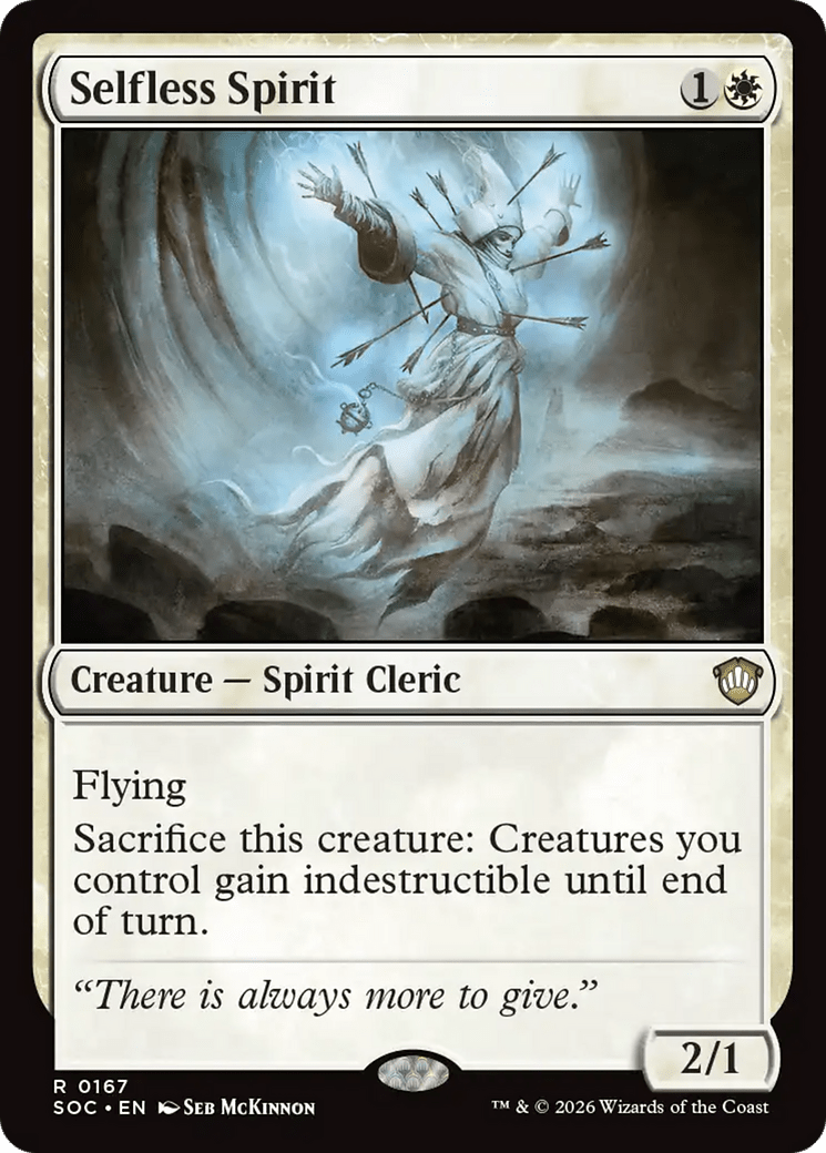 Selfless Spirit [Secrets of Strixhaven Commander] MTG Single Magic: The Gathering  | Multizone: Comics And Games