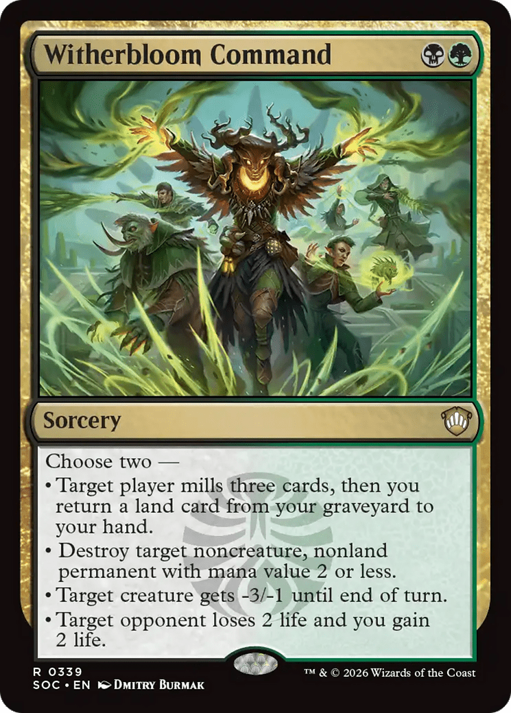 Witherbloom Command [Secrets of Strixhaven Commander] MTG Single Magic: The Gathering  | Multizone: Comics And Games