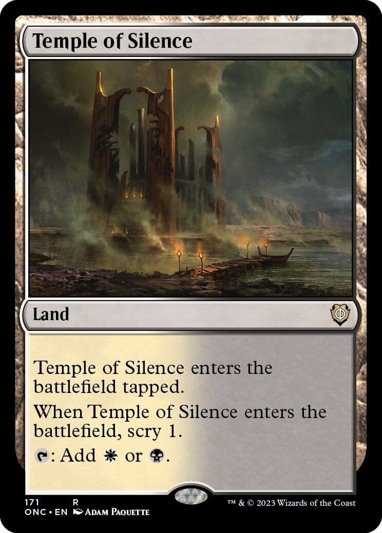 Temple of Silence [Phyrexia: All Will Be One Commander] MTG Single Magic: The Gathering  | Multizone: Comics And Games