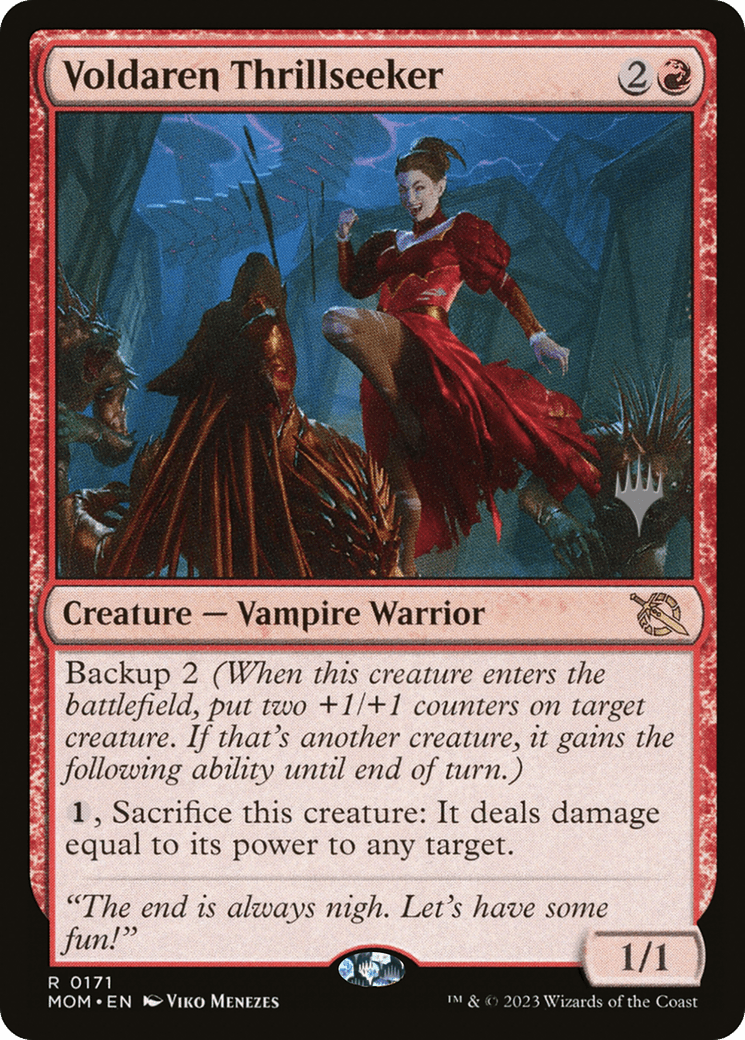 Voldaren Thrillseeker (Promo Pack) [March of the Machine Promos] MTG Single Magic: The Gathering  | Multizone: Comics And Games