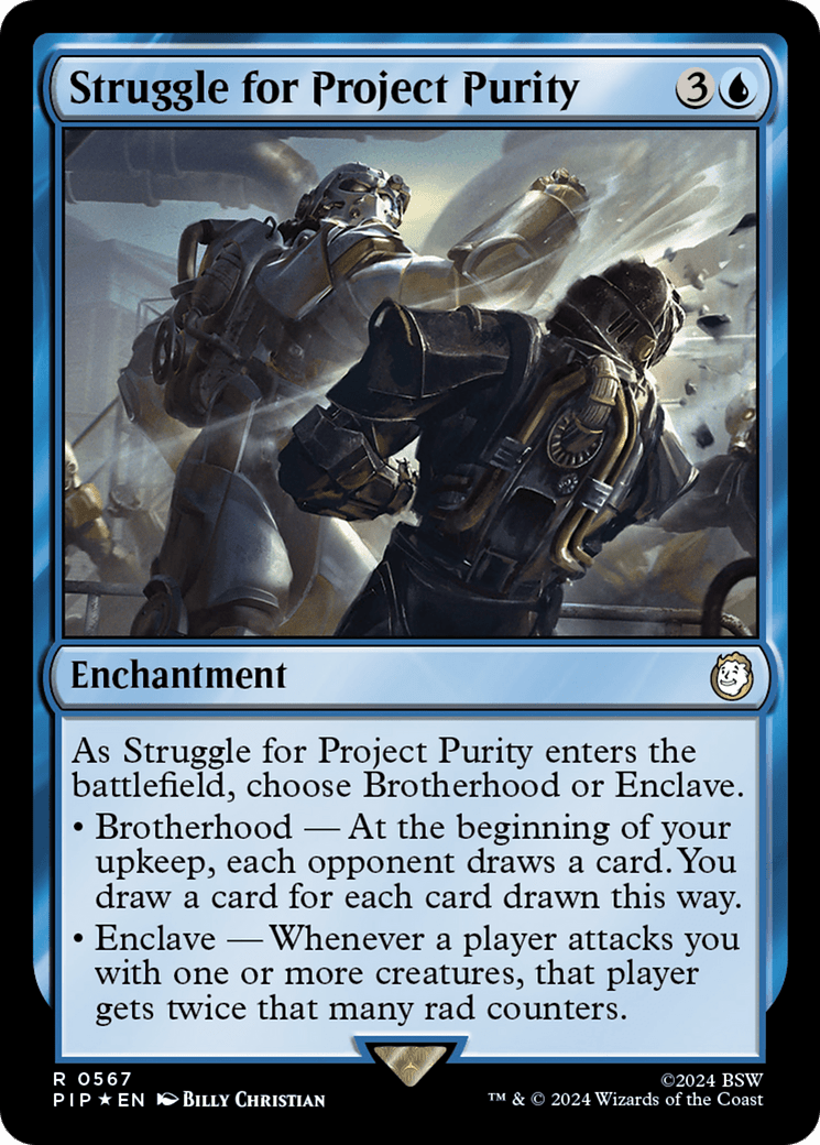 Struggle for Project Purity (Surge Foil) [Fallout] MTG Single Magic: The Gathering  | Multizone: Comics And Games