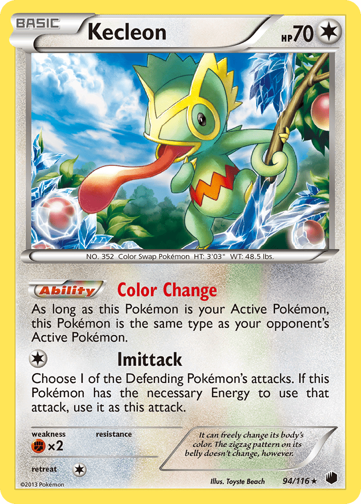 Kecleon (94/116) [Black & White: Plasma Freeze] Pokemon Single Pokémon  | Multizone: Comics And Games