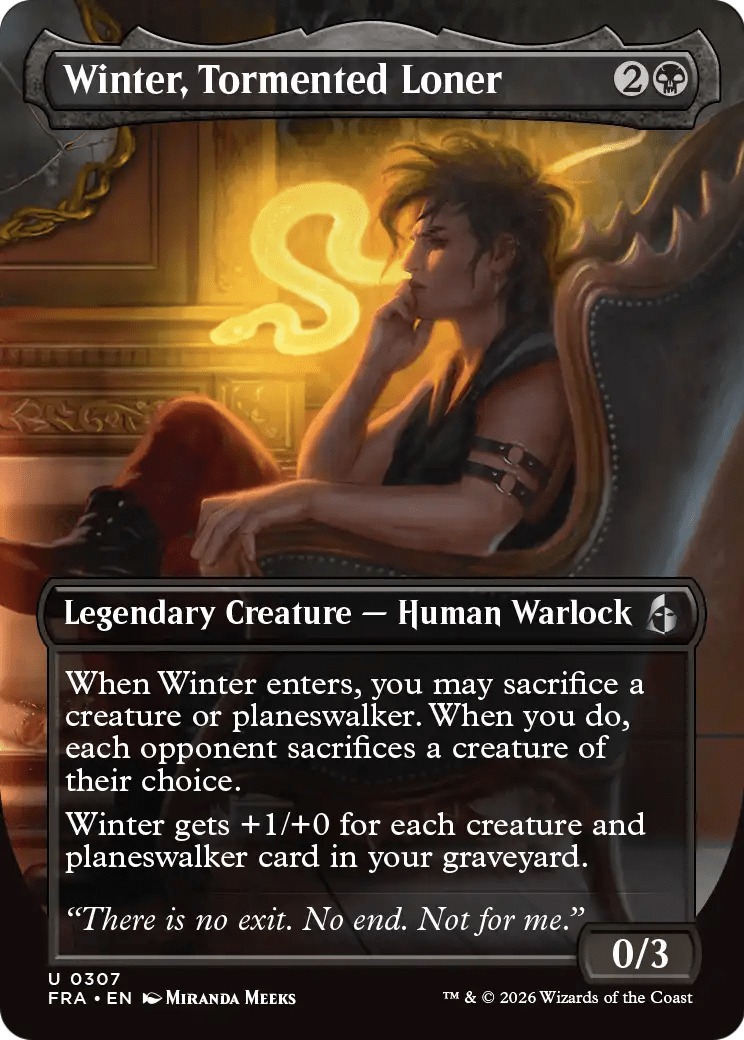 Winter, Tormented Loner (Borderless) [Reality Fracture] MTG Single Magic: The Gathering  | Multizone: Comics And Games