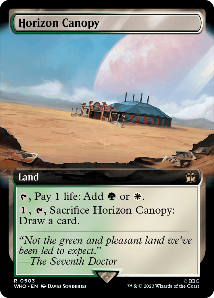Horizon Canopy (Extended Art) [Doctor Who] MTG Single Magic: The Gathering  | Multizone: Comics And Games