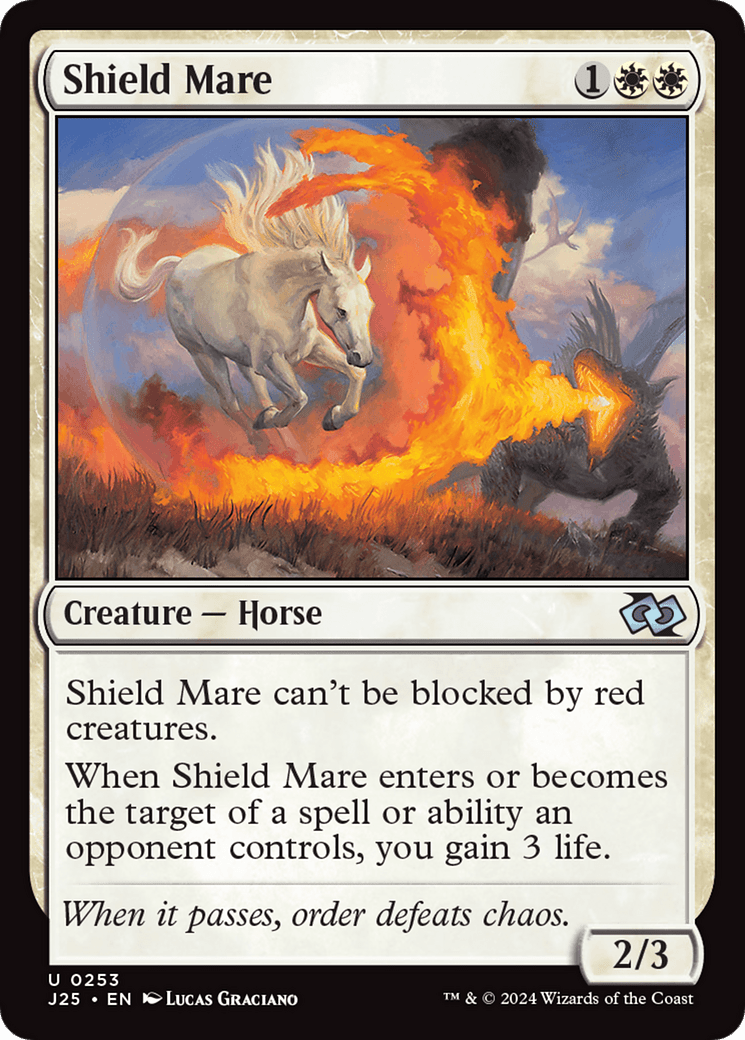 Shield Mare [Foundations Jumpstart] MTG Single Magic: The Gathering  | Multizone: Comics And Games