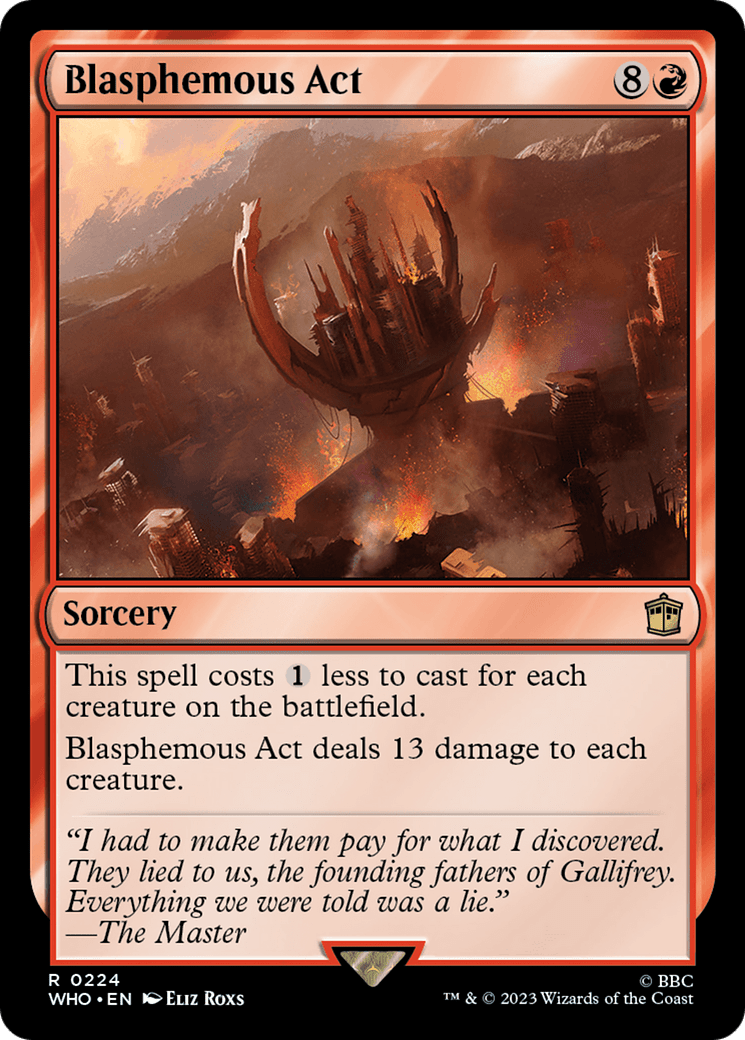 Blasphemous Act [Doctor Who] MTG Single Magic: The Gathering  | Multizone: Comics And Games