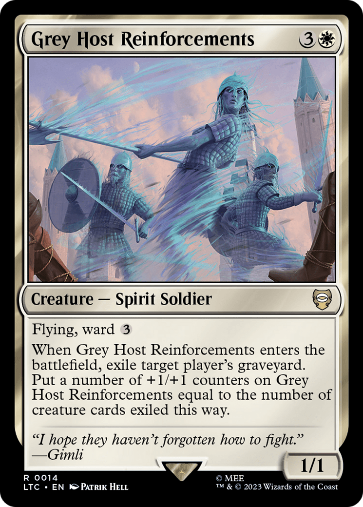 Grey Host Reinforcements [The Lord of the Rings: Tales of Middle-Earth Commander] MTG Single Magic: The Gathering  | Multizone: Comics And Games