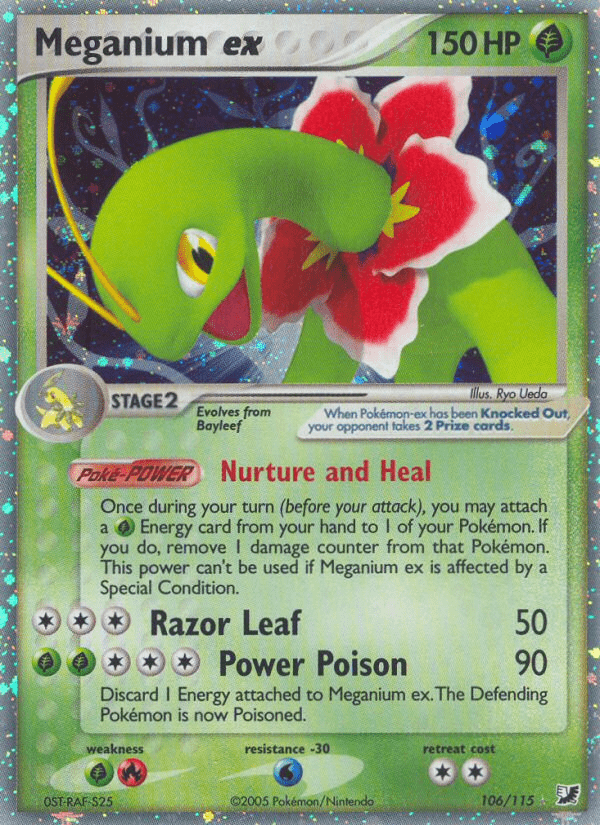 Meganium ex (106/115) [EX: Unseen Forces] Pokemon Single Pokémon  | Multizone: Comics And Games