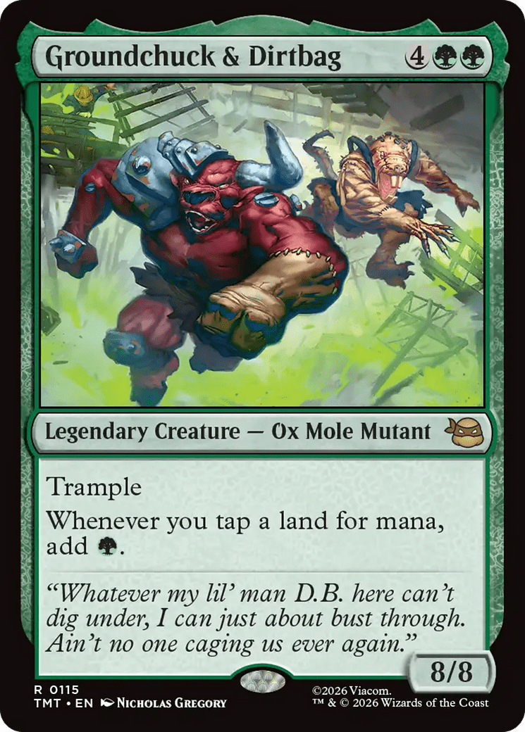 Groundchuck & Dirtbag [Teenage Mutant Ninja Turtles] MTG Single Magic: The Gathering  | Multizone: Comics And Games