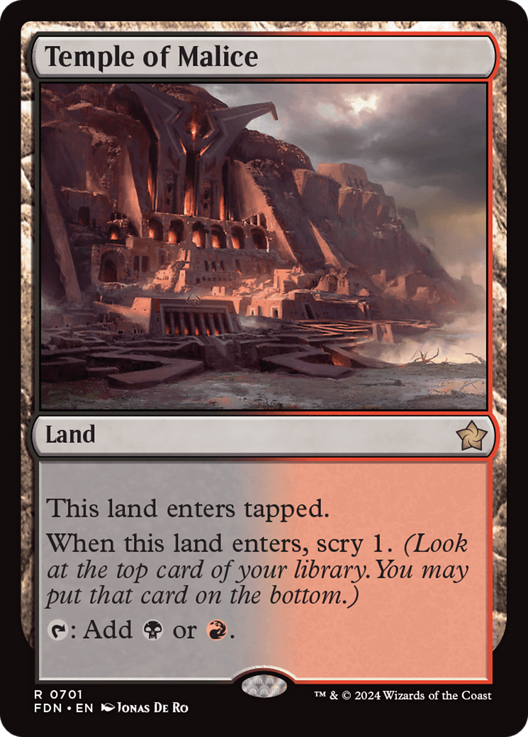 Temple of Malice [Foundations] MTG Single Magic: The Gathering  | Multizone: Comics And Games