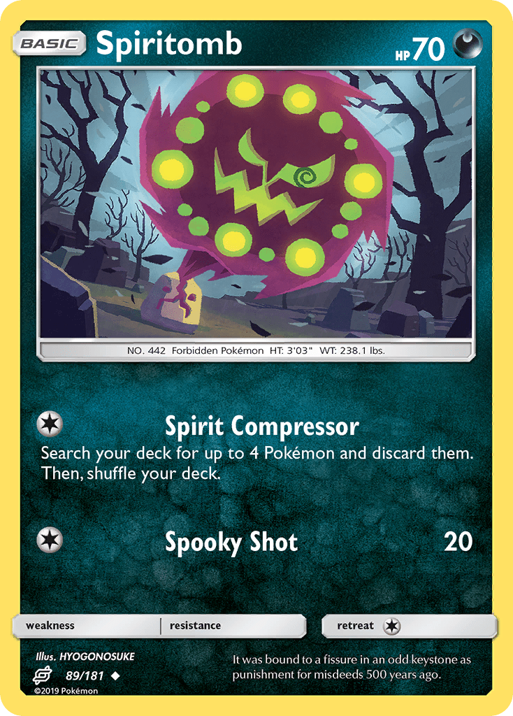 Spiritomb (89/181) [Sun & Moon: Team Up] Pokemon Single Pokémon  | Multizone: Comics And Games