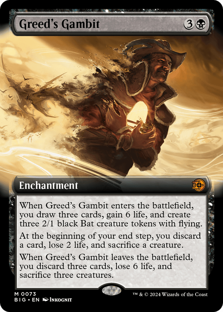 Greed's Gambit (Extended Art) [Outlaws of Thunder Junction: The Big Score] MTG Single Magic: The Gathering  | Multizone: Comics And Games