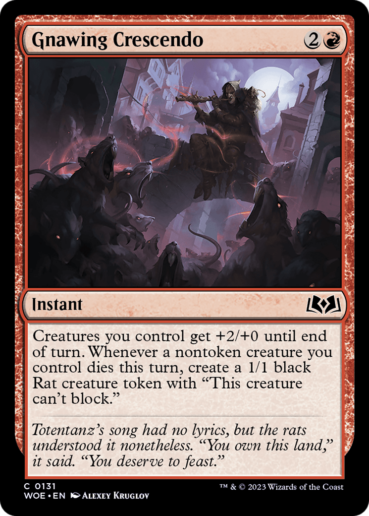 Gnawing Crescendo [Wilds of Eldraine] MTG Single Magic: The Gathering  | Multizone: Comics And Games