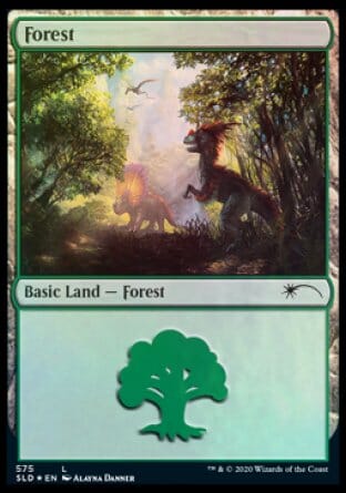 Forest (Dinosaurs) (575) [Secret Lair Drop Promos] MTG Single Magic: The Gathering  | Multizone: Comics And Games