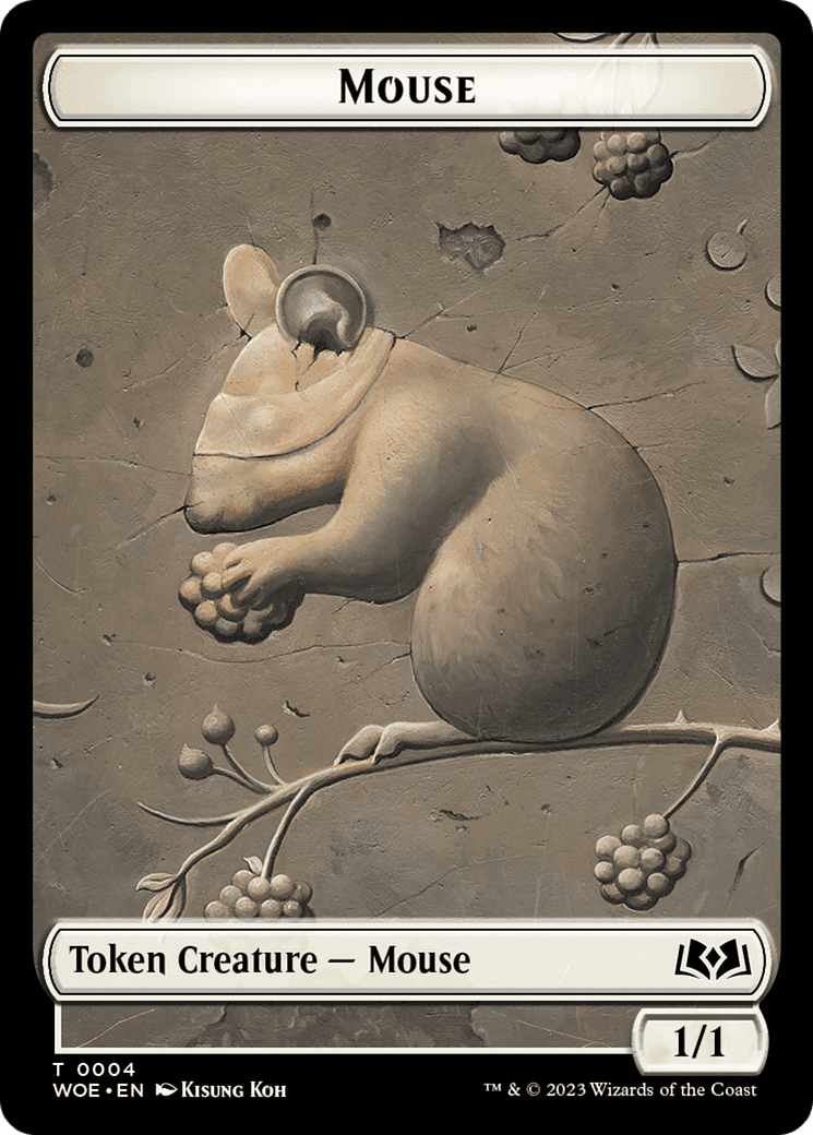 Mouse // Food (0012) Double-Sided Token [Wilds of Eldraine Tokens] MTG Single Magic: The Gathering  | Multizone: Comics And Games
