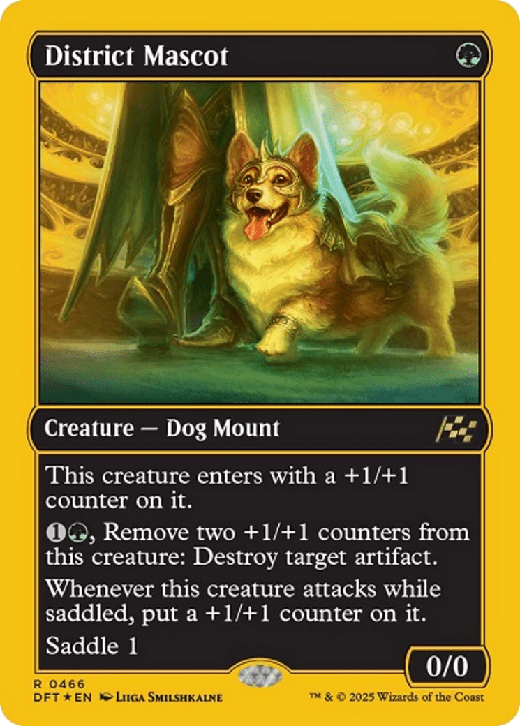 District Mascot (First-Place Foil) [Aetherdrift] MTG Single Magic: The Gathering  | Multizone: Comics And Games