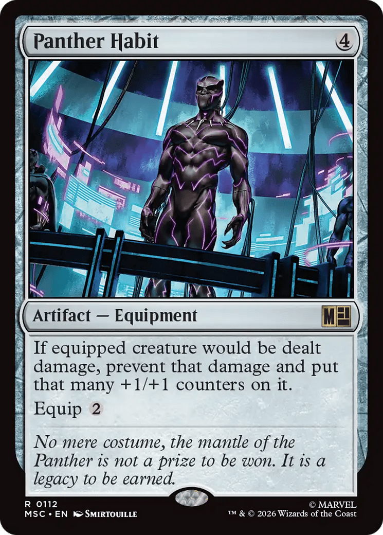 Panther Habit [Marvel Super Heroes Commander] MTG Single Magic: The Gathering  | Multizone: Comics And Games
